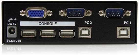 StarTech.com 2 Port Professional USB KVM Switch Kit with Cables (SV231USBGB - Image 3