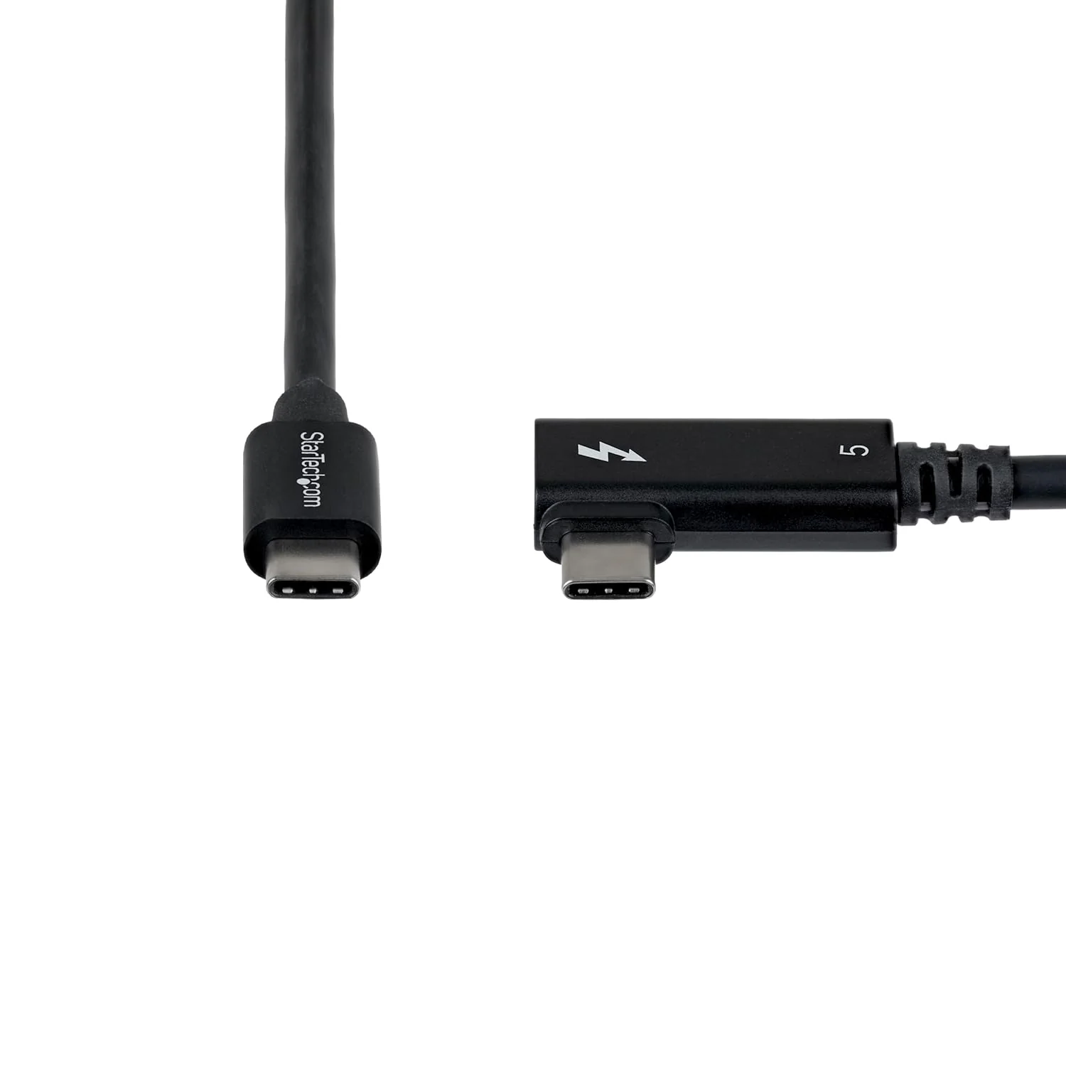 StarTech Cavo Thunderbolt 5 ad angolo retto da 80 cm, 80 Gbps (fino a 120 Gbps), PD 240 W, 8K 60Hz, Cavo Thunderbolt Certificato compatibile TB4 / USB4 / USB-C - Image 4