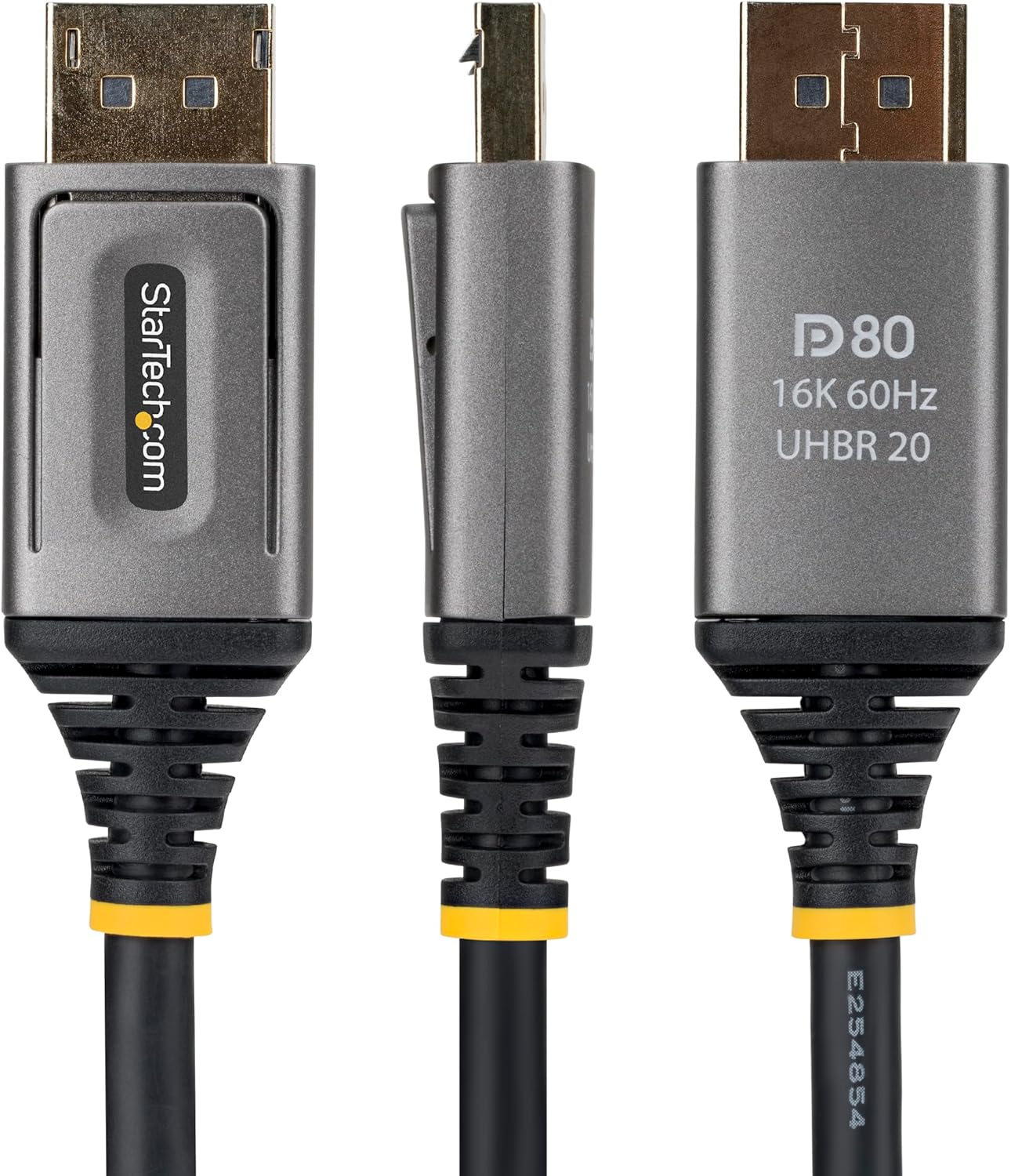 StarTech 2m DisplayPort 2.1 Cable, VESA Certified DP80 DisplayPort Cable, Uncompressed 10K/8K 60Hz, 16K 60Hz/8K 240Hz w/DSC 1.2a, DP 2.1 Monitor Cord - Image 5