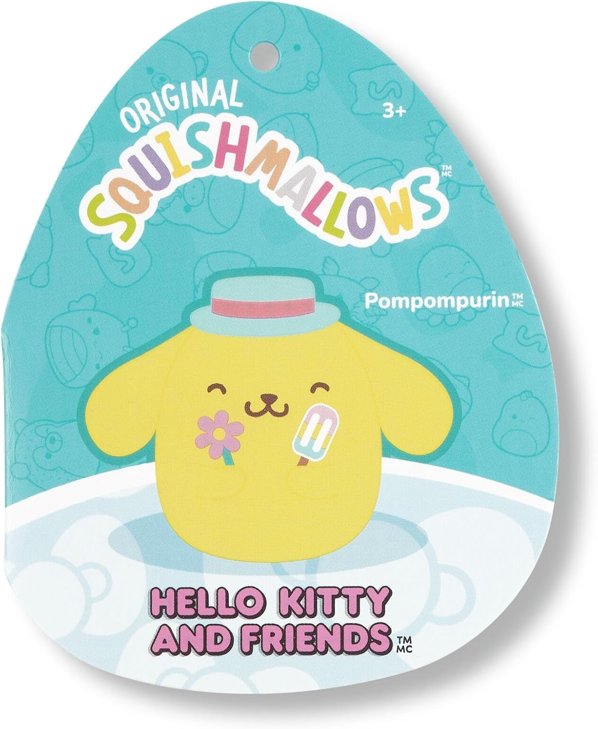 Sanrio Squishmallow Plush Figure Hello Kitty And Friends Seize The Moment Pompompurin Popsicle 20 Cm - Image 6
