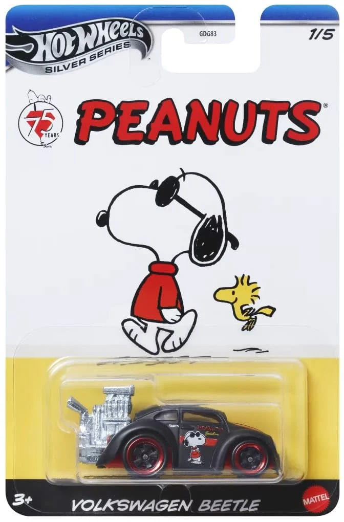 Hot Wheels Silver Series Peanuts Volkswagen Beetle JCB81