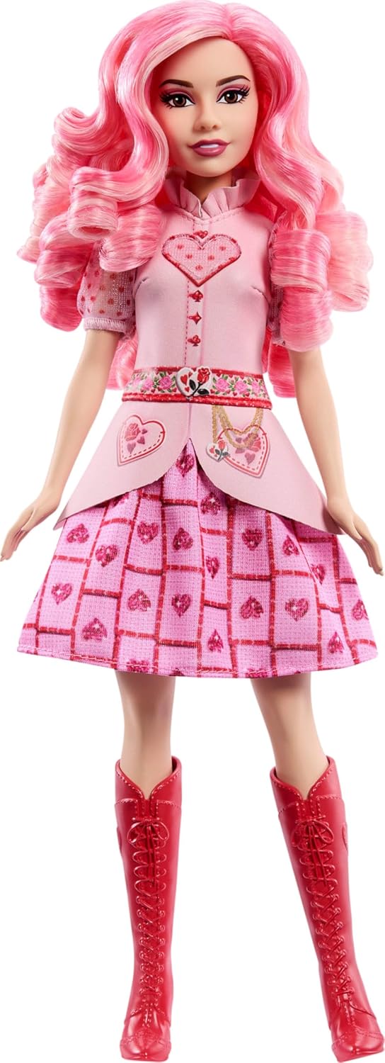 Mattel Disney Descendants: The Rise of Red Singing Bridget, Young Queen of Hearts Doll in Movie-Inspired Clothes, Sings “Shuffle of Love” in English - Image 5