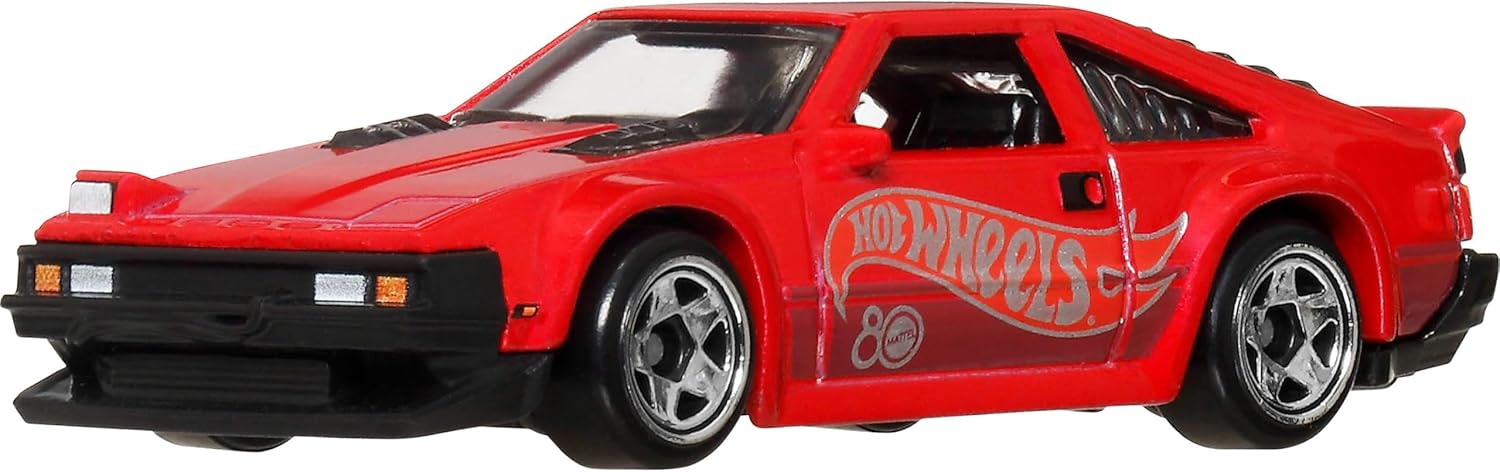 Hot Wheels Toy Cars & Trucks 8-Pack, Set of 8 Die-Cast 1:64 Scale Retro Vehicles with Special Mattel 80th Anniversary Deco & Packaging - Image 2