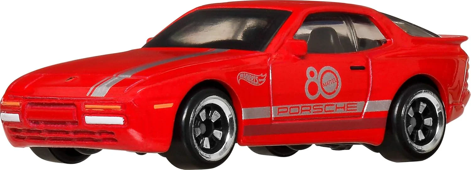 Hot Wheels Toy Cars & Trucks 8-Pack, Set of 8 Die-Cast 1:64 Scale Retro Vehicles with Special Mattel 80th Anniversary Deco & Packaging - Image 3