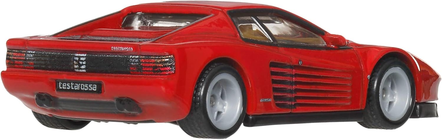 Hot Wheels Premium Car Culture - Testarossa, modellino da collezione in scala 1:64 con telaio in metallo e pneumatici Real Riders, decorazioni premium e dettagli realistici, 3+ anni, JKF00 - Image 4