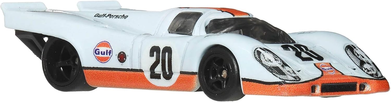 Hot Wheels Porsche 917 K Car Culture Vehicle, Premium 1:64 Scale Die-Cast Toy Car with Real Riders Tires & Metal/Metal Body & Chassis, JKF03 - Image 3
