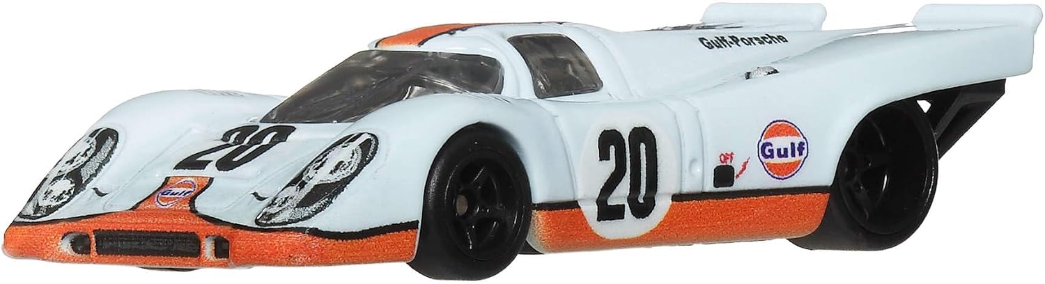 Hot Wheels Porsche 917 K Car Culture Vehicle, Premium 1:64 Scale Die-Cast Toy Car with Real Riders Tires & Metal/Metal Body & Chassis, JKF03 - Image 4