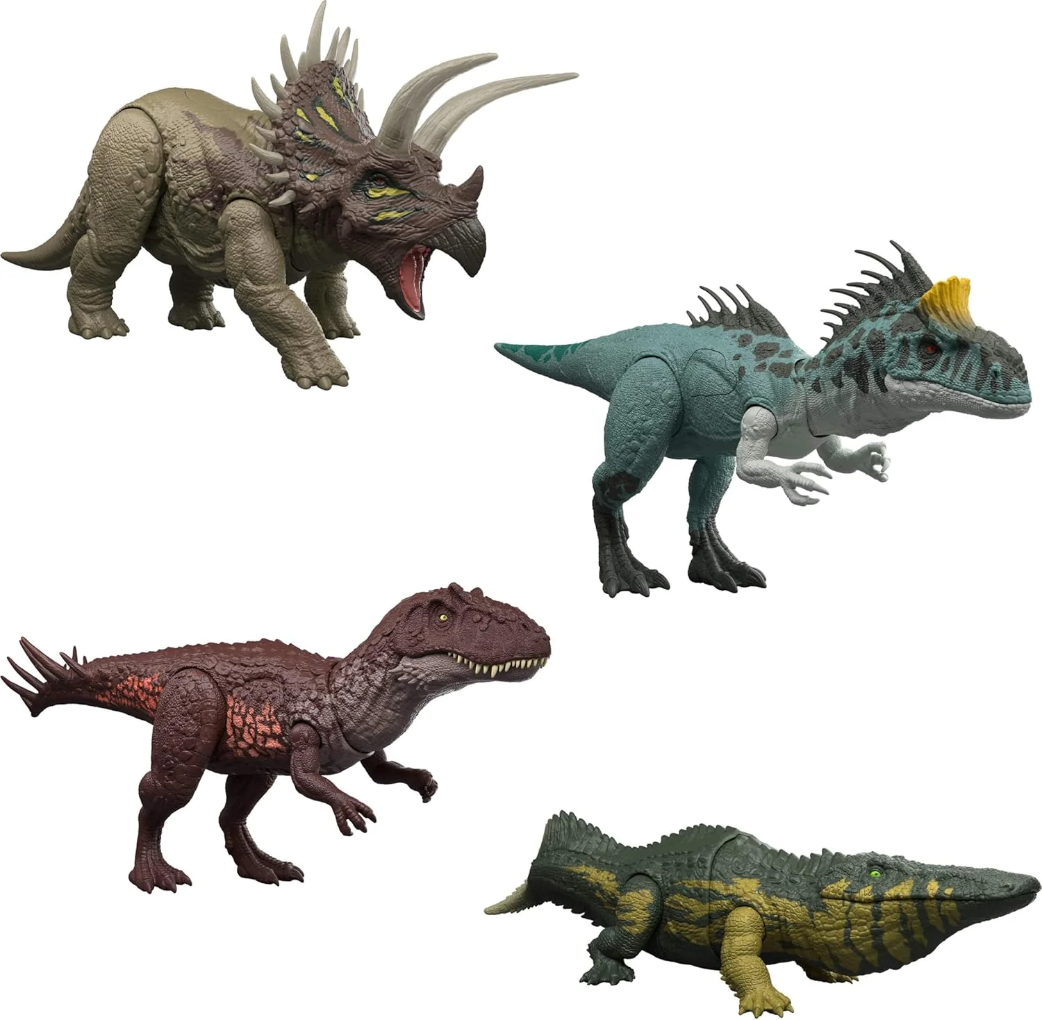 Mattel Jurassic World Wild Roar Crylophosaurus Dinosaur Action Figure Toy, Attack & Lights & Roar Sound, Scan Code for Digital Play, JKL80 - Image 3