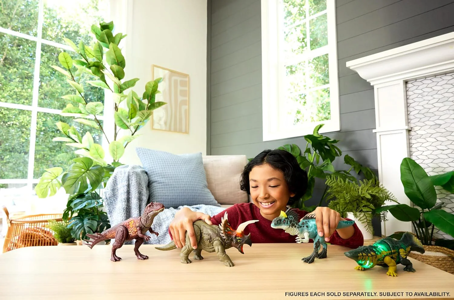 Mattel Jurassic World Wild Roar Metriacanthosaurus Dinosaur Action Figure Toy, Sounds & Attack & Lights, Scan Code for Digital Play, JKL83 - Image 2