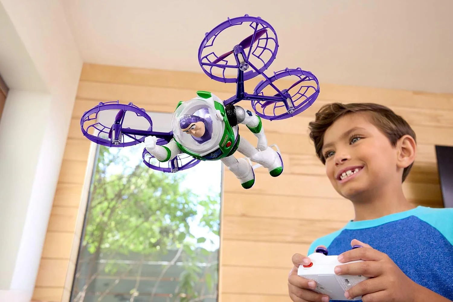 Mattel Disney and Pixar Toy Story 5 Flying RC, Hi-Tech Edition Buzz Lightyear Remote Controlled Electronic Split Wing Space Ranger, JKV53 - Image 3