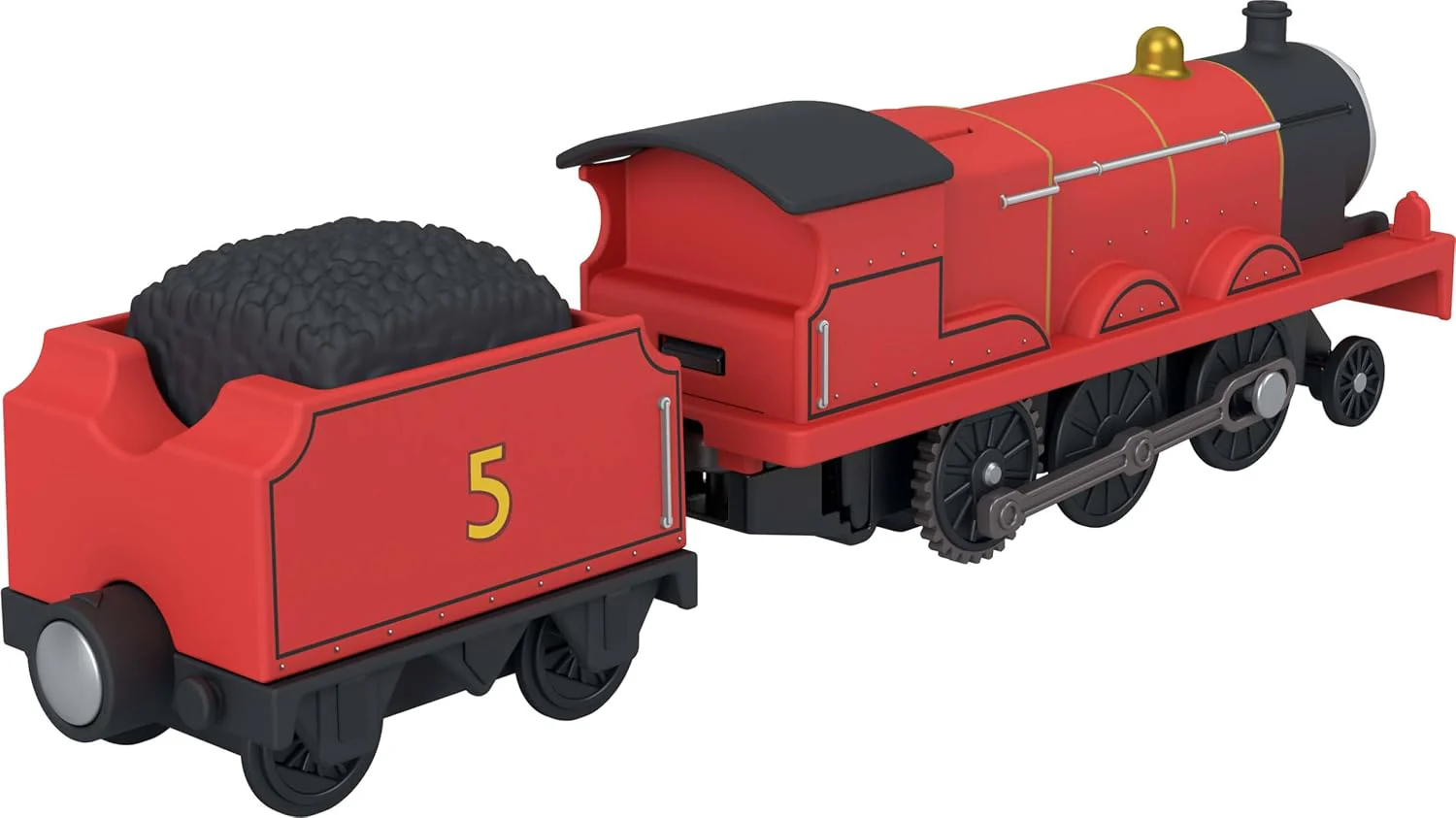 Thomas & Friends von Fisher-Price Batteriebetriebener Spielzeugzug, Batteriebetriebene Lok James mit Kohlewagen, Klassische Figuren aus der Serie, JLL51 - Image 6