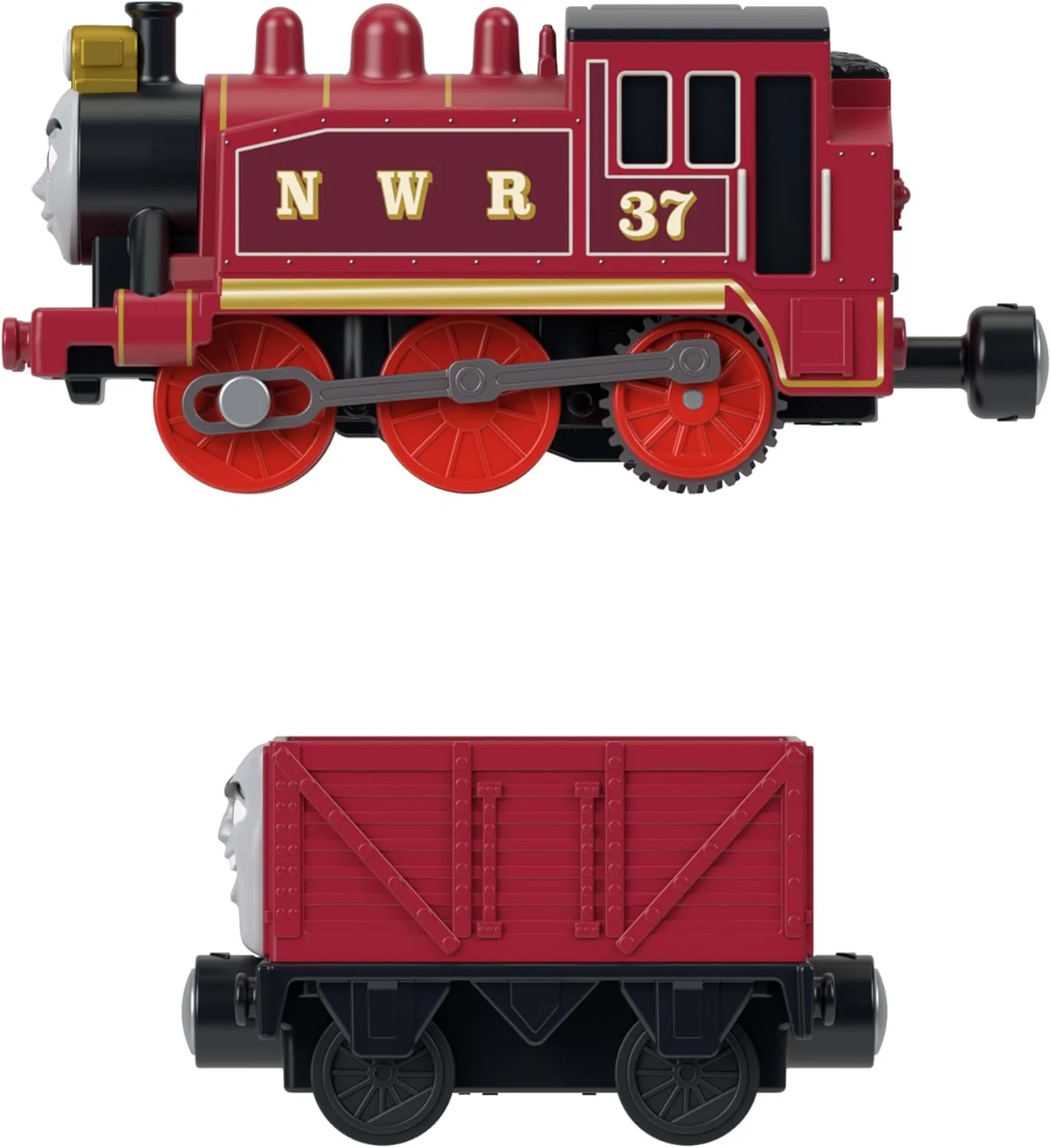 Thomas & Friends by Fisher-Price Motorized Toy Train, Battery-Powered Rosie Engine & Troublesome Truck Vehicle, Classic Characters from the Series, JLL52 - Image 3