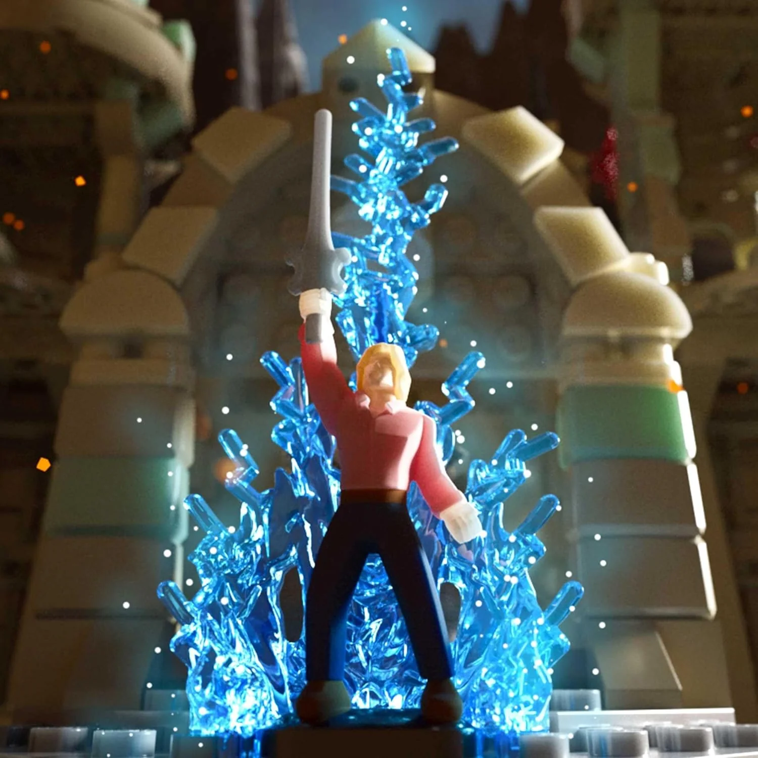 Mattel Brick Shop Masters of the Universe Building Set, Battle of Castle Grayskull with 867 Pieces and 16 Figures, Adult Collectors and Ages 13+ , JMB32 - Image 3