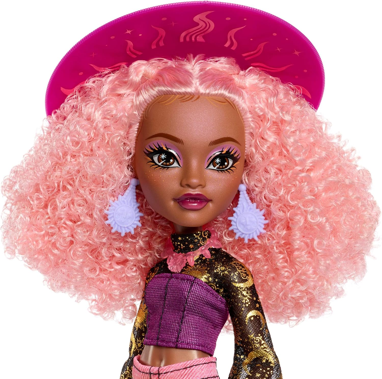 Monster High Doll, Moonspell Magic Rae Lumina The Sun Witch with Cauldron Surprise & Accessories like Candle & Spellbook, JMB91 - Image 2