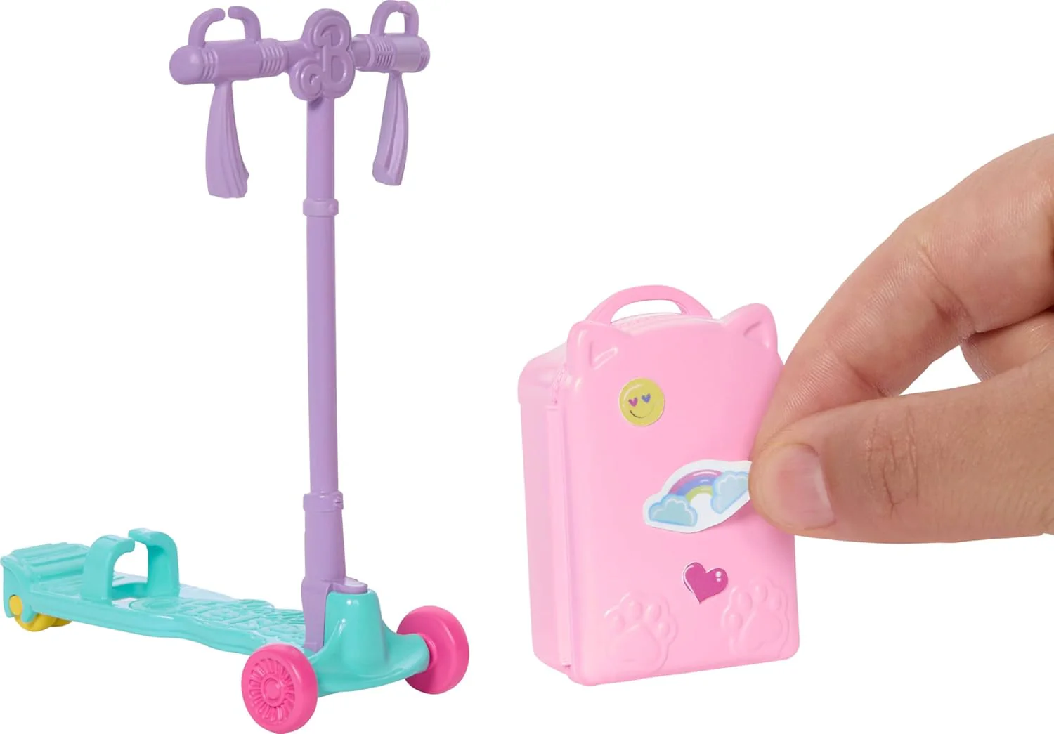 Barbie Chelsea, „Grenzenlose Abenteuer“-Reihe, Blonde Puppe, fahrbarer Roller mit Koffer und Zubehörteile rund ums Reisen, JMJ46 - Image 3