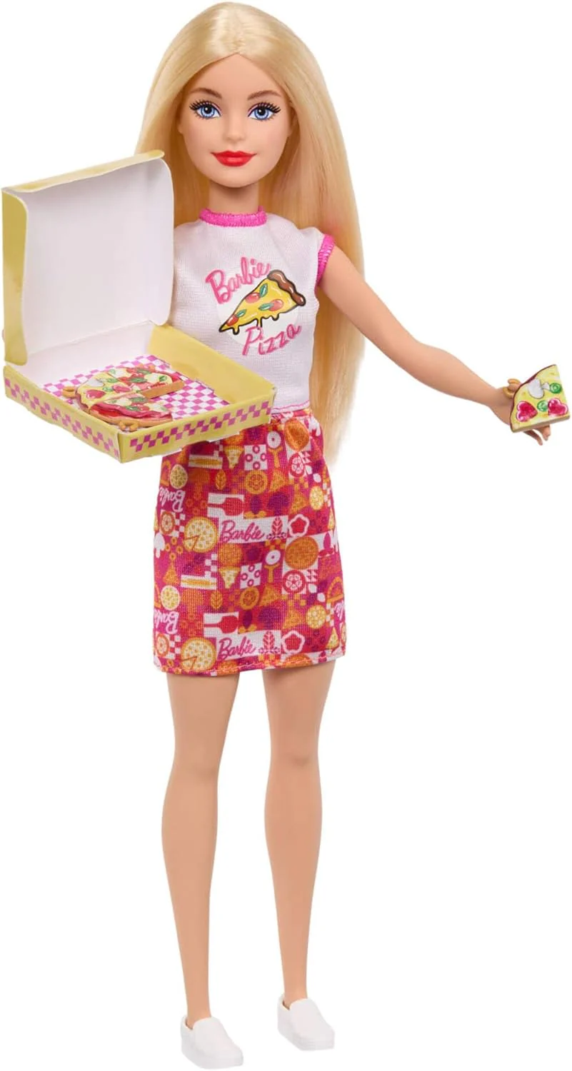 Barbie Pizza Shop Playset with Blonde Doll & 25 Accessories Including Dough, Pizza Toppings, and more, JMK21 - Image 6