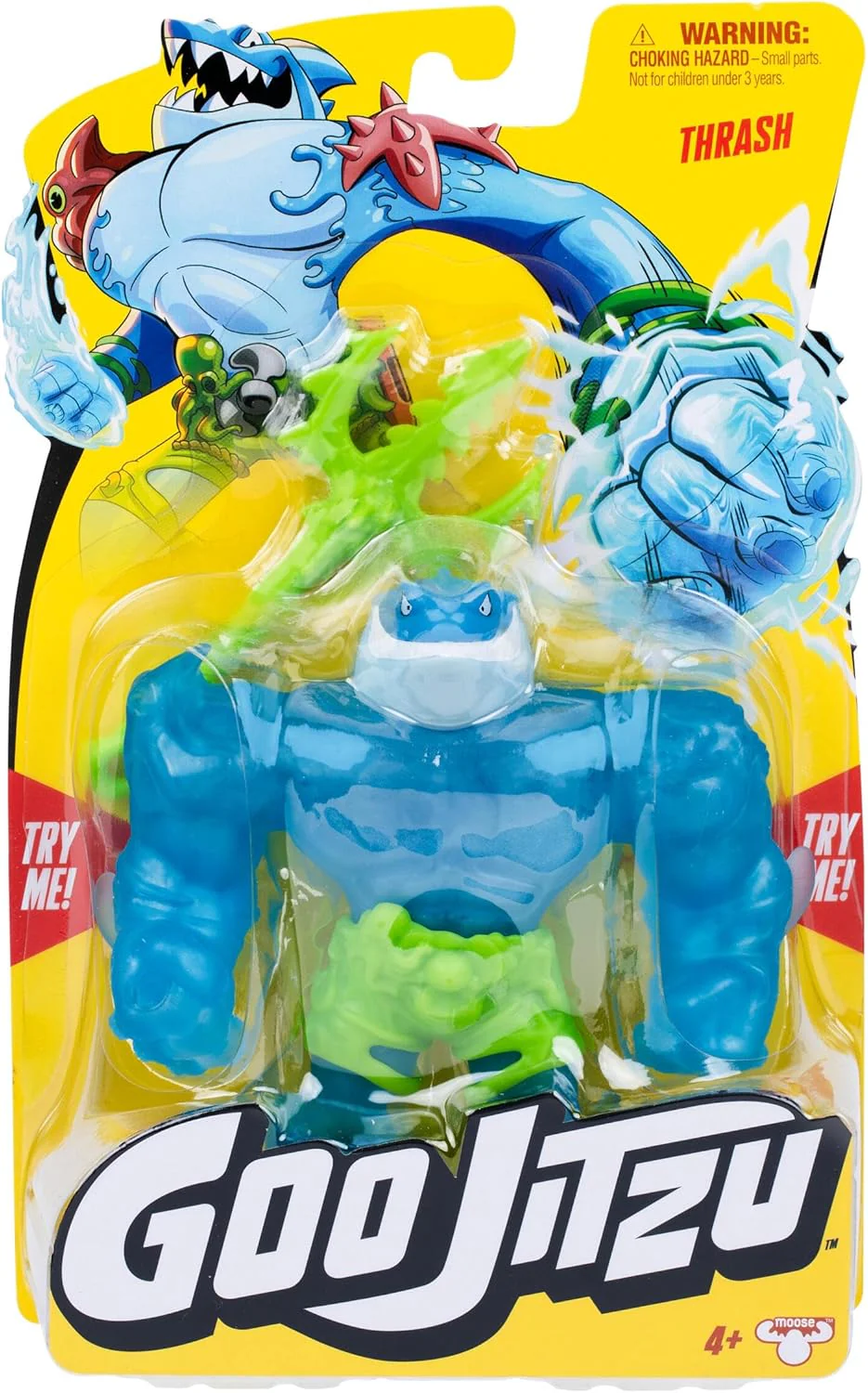 Goo Jitzu, Thrash, Stretchy Collectible Action Figure, With Unique Goo Filling & Weapon, Tactile Sensory Toy That Stretches Up To 3x Its Size - Image 3
