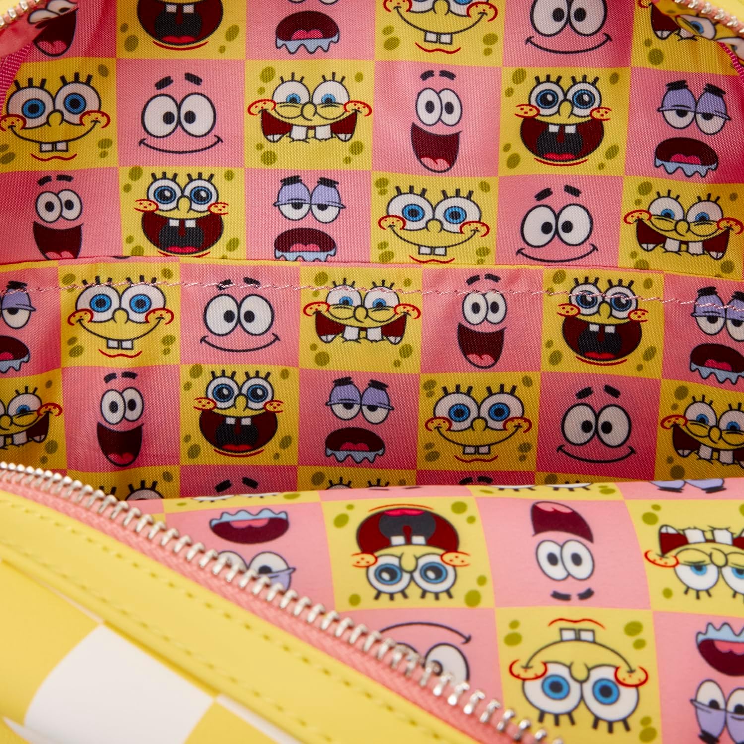 Loungefly Nickelodeon Spongebob Squarepants - Patrick Star - Mini Zaino a Scacchi con Tasca Frontale a Forma di Cuore - Ideale per Bambini e Adulti - Borse da Collezione - Image 6