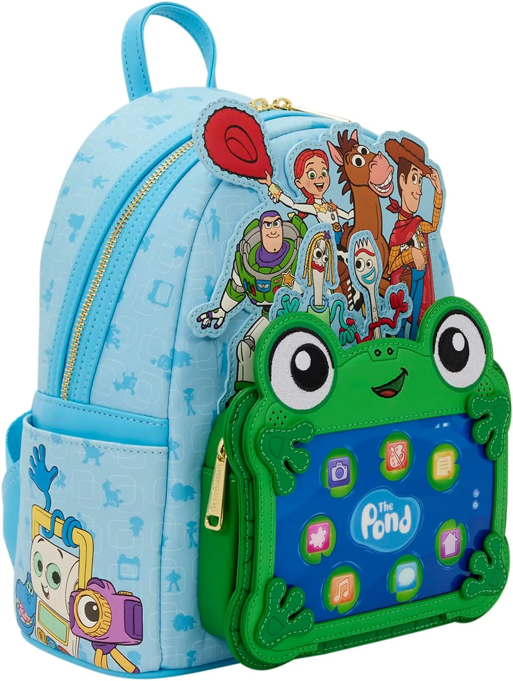 Loungefly Disney: Pixar Toy Story 5 - to Infinity and Beyond - Mini Backpack with Embroidered Characters - Gift for Kids and Adults - Collection Bags - Image 5