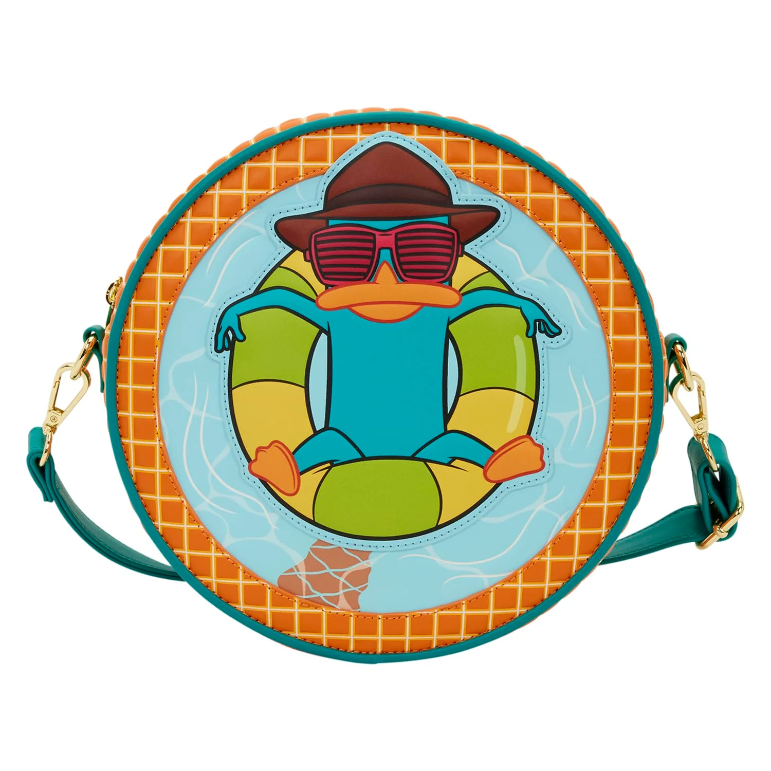 Loungefly Disney: Phineas e Ferb - Perry l'ornitorinco - Tracolla regolabile - Borsa a tracolla - Ideale per bambini e adulti - Borse da collezione
