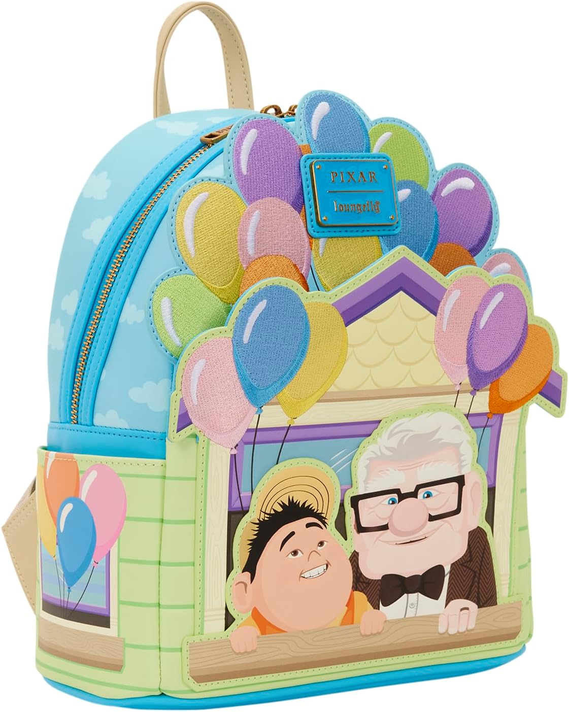 Loungefly Disney Pixar Up - Dug - Carl & Russell, Mini Zaino Ricamato, Ideale per Bambini e Adulti, Borse da Collezione - Image 5