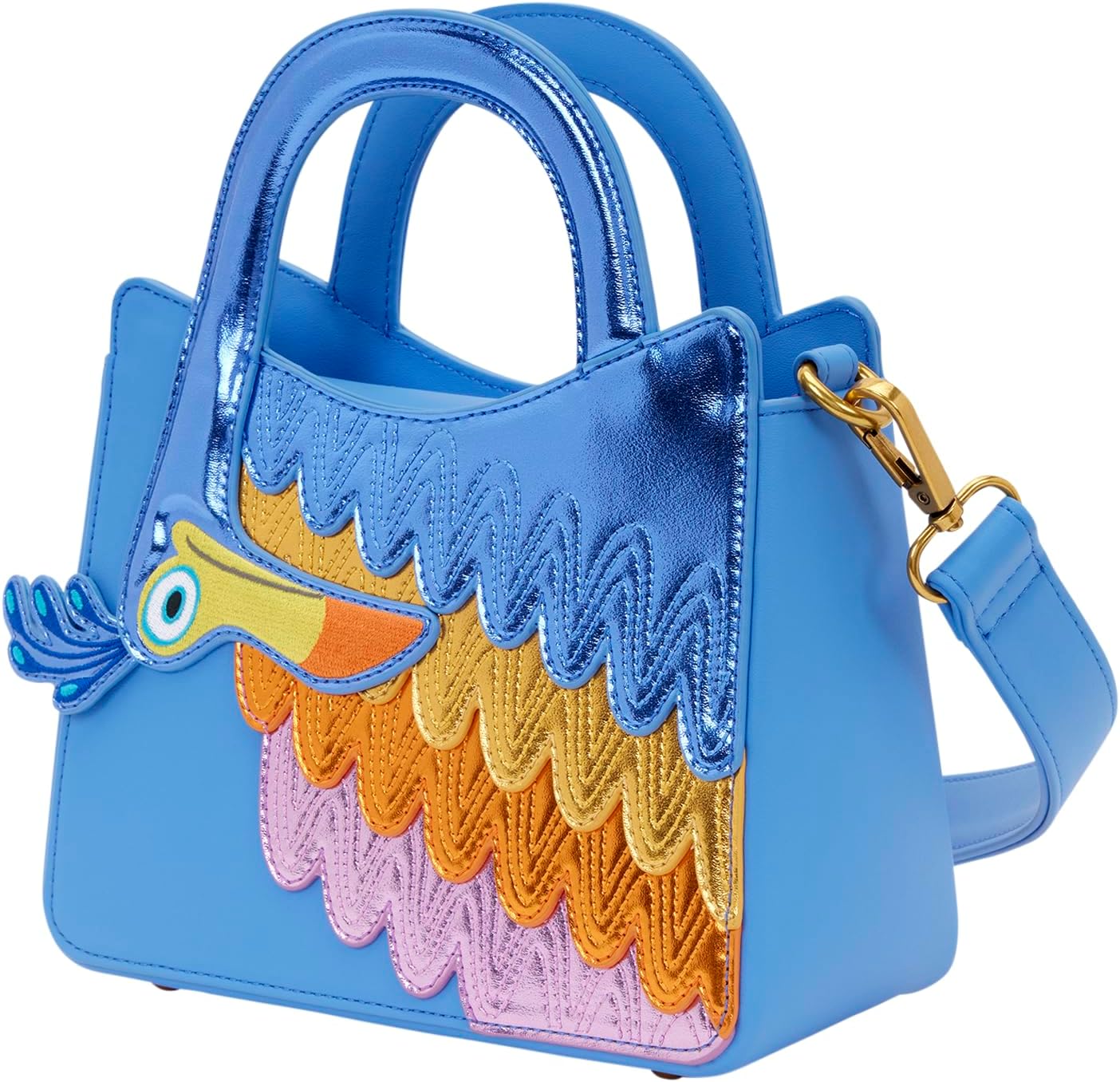 Loungefly Disney: Pixar - Up - Kevin - Borsa a tracolla colorata con ricamo facciale - ideale per bambini e adulti - borse da collezione - Image 3