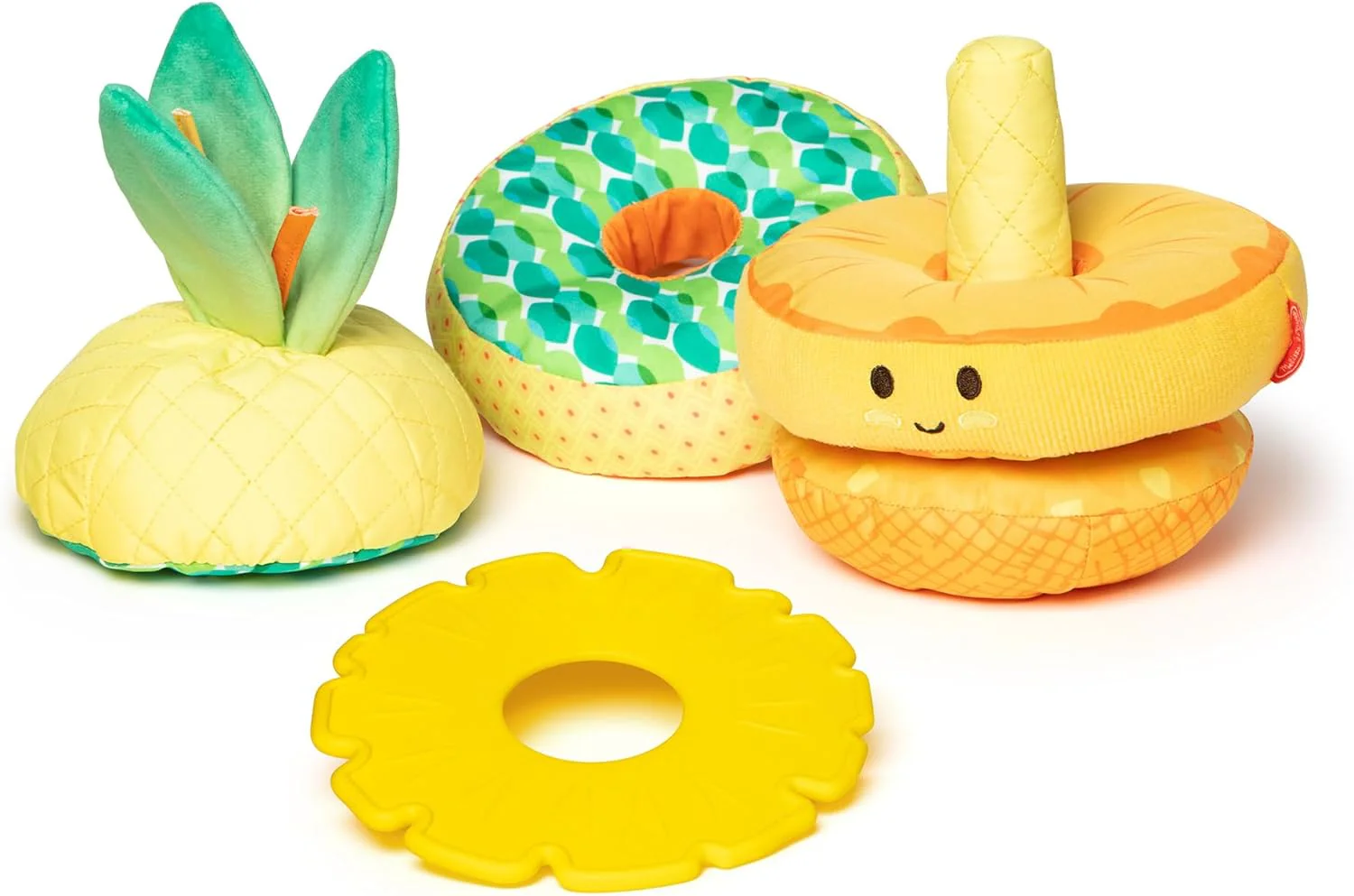 Melissa & Doug Pineapple Soft Stacker | Sensory Baby Toy for Early Learning | 6-12 Months - Image 3