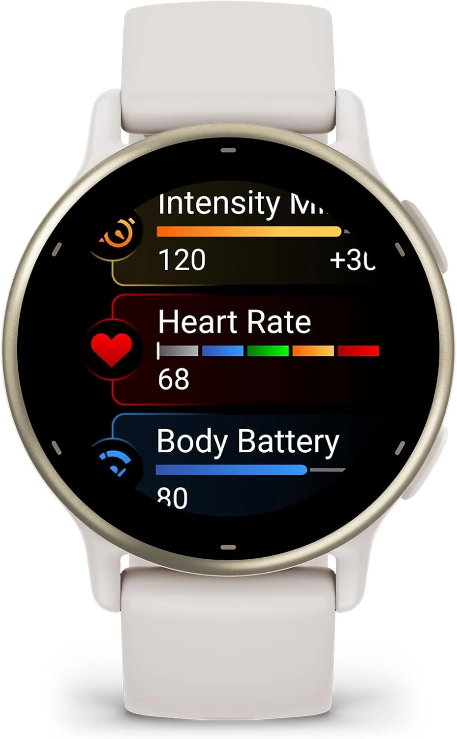 Garmin vívoactive 5, AMOLED GPS Smartwatch , All-day Health Monitoring, Advanced Fitness Features, Personalised Sleep Coaching, Music and up to 11 days battery life, Ivory - Image 2