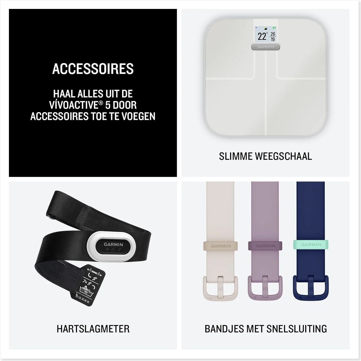 Garmin Vivoactive 5 AMOLED GPS Smartwatch with All-day Health Monitoring and Music, Metallic Navy Aluminium Bezel with Navy Case and Silicone Band - Image 5