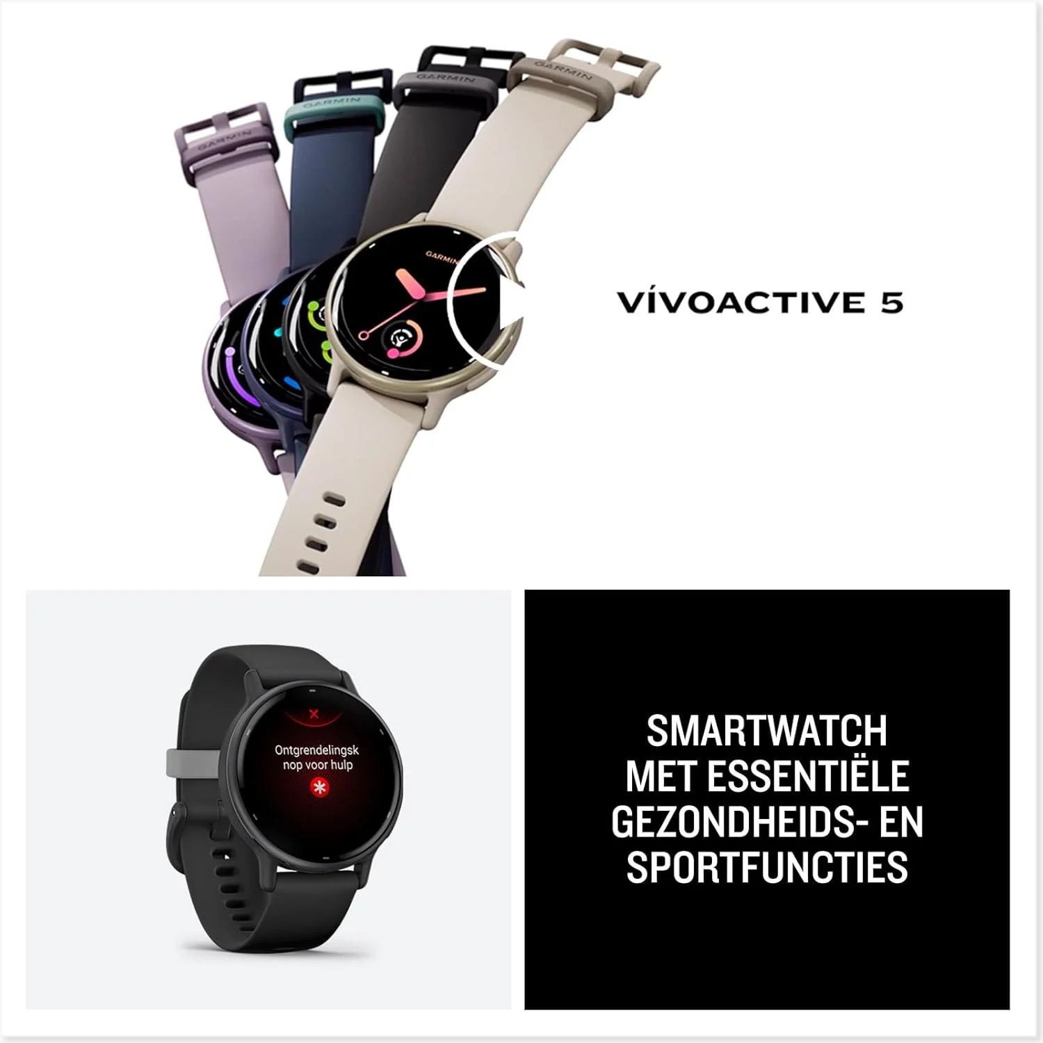 Garmin Vivoactive 5 AMOLED GPS Smartwatch with All-day Health Monitoring and Music, Metallic Navy Aluminium Bezel with Navy Case and Silicone Band - Image 7