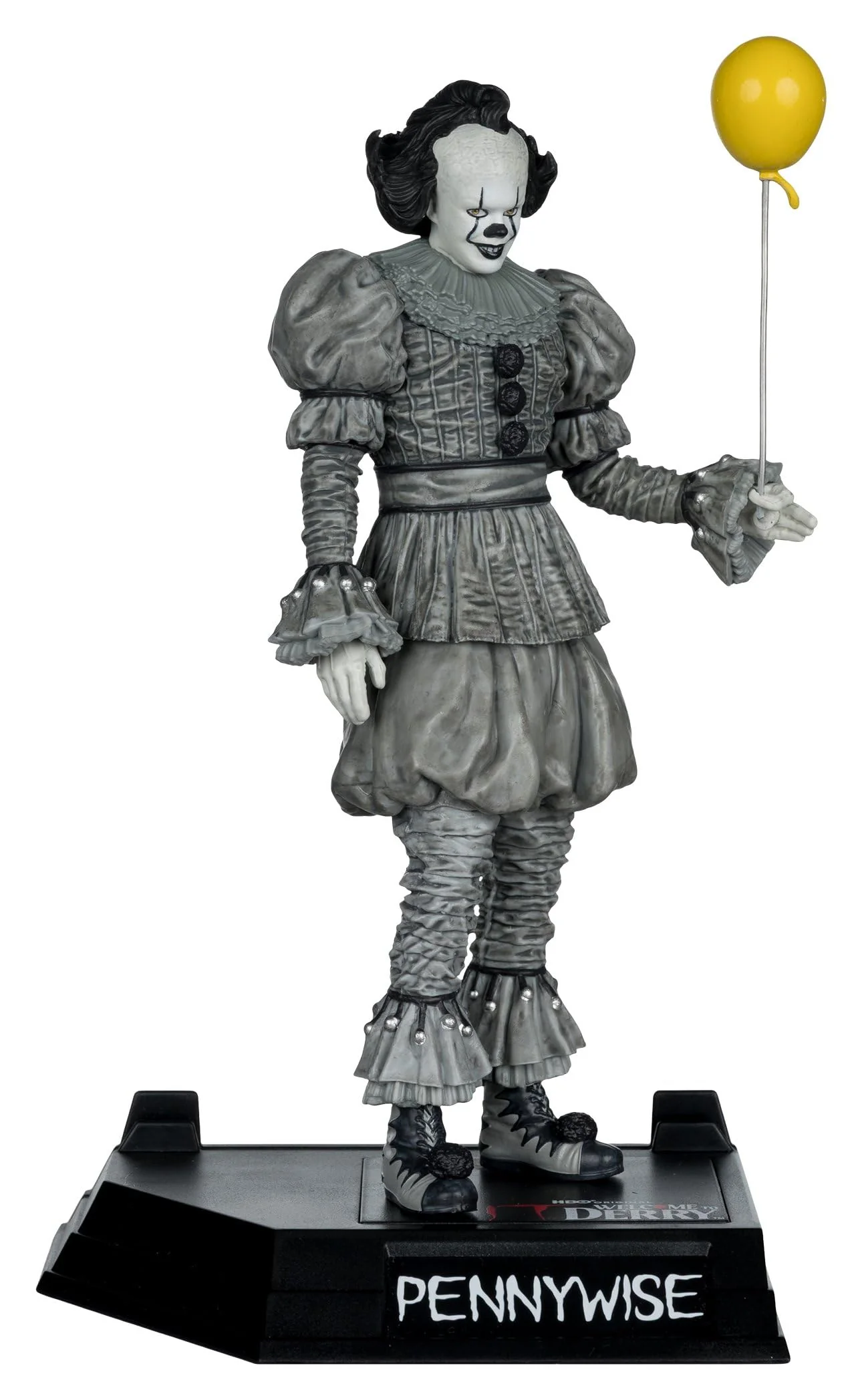 It Welcome To Derry Movie Maniacs Figure Pennywise (Black &Amp; White) 16 Cm
