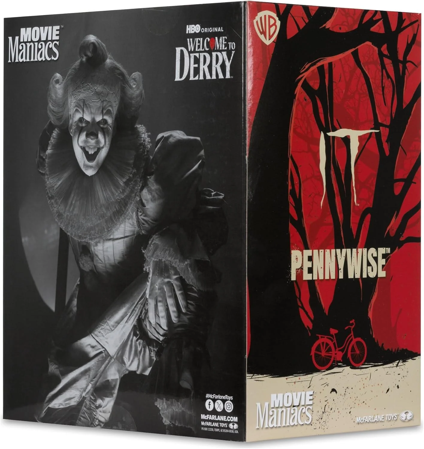 It Welcome To Derry Movie Maniacs Figure Pennywise (Black &Amp; White) 16 Cm - Image 4