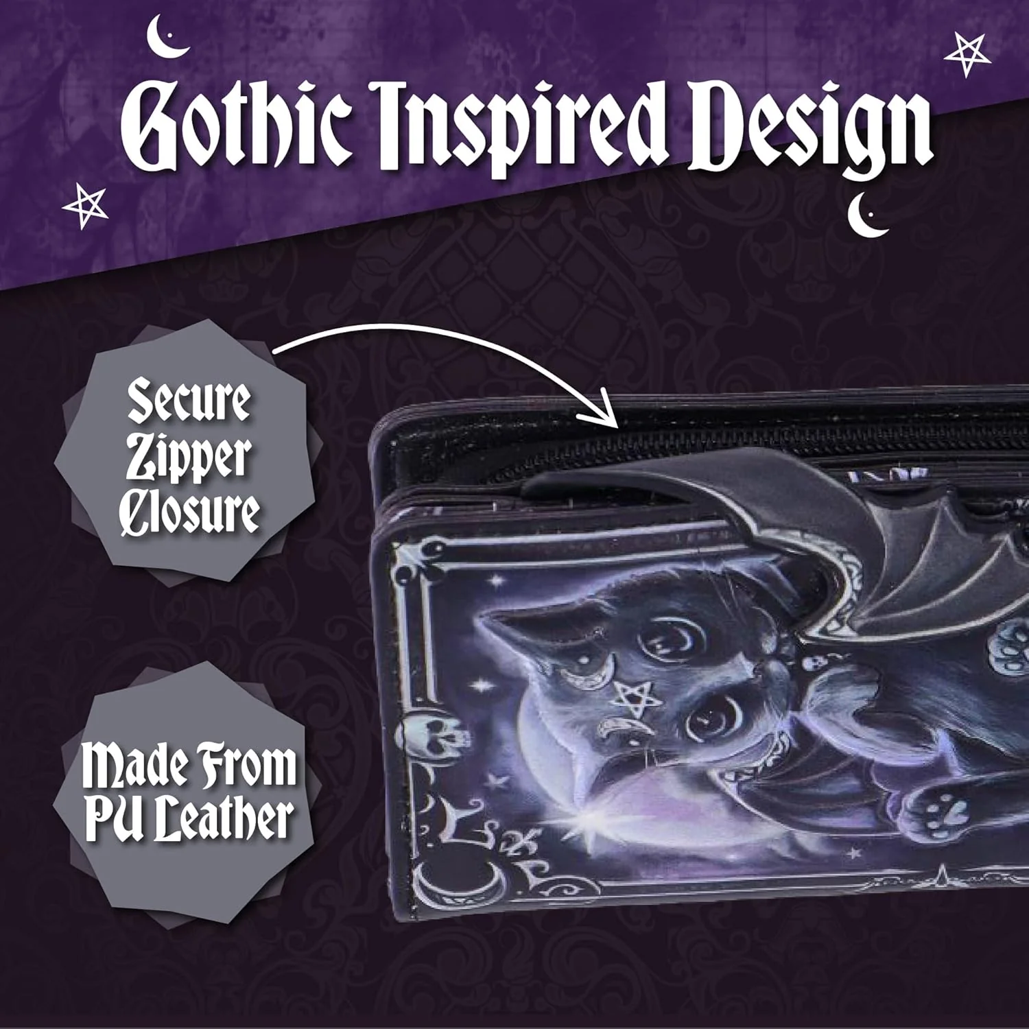 Moon Of Malpuss Embossed Purse 18.5Cm - Image 6