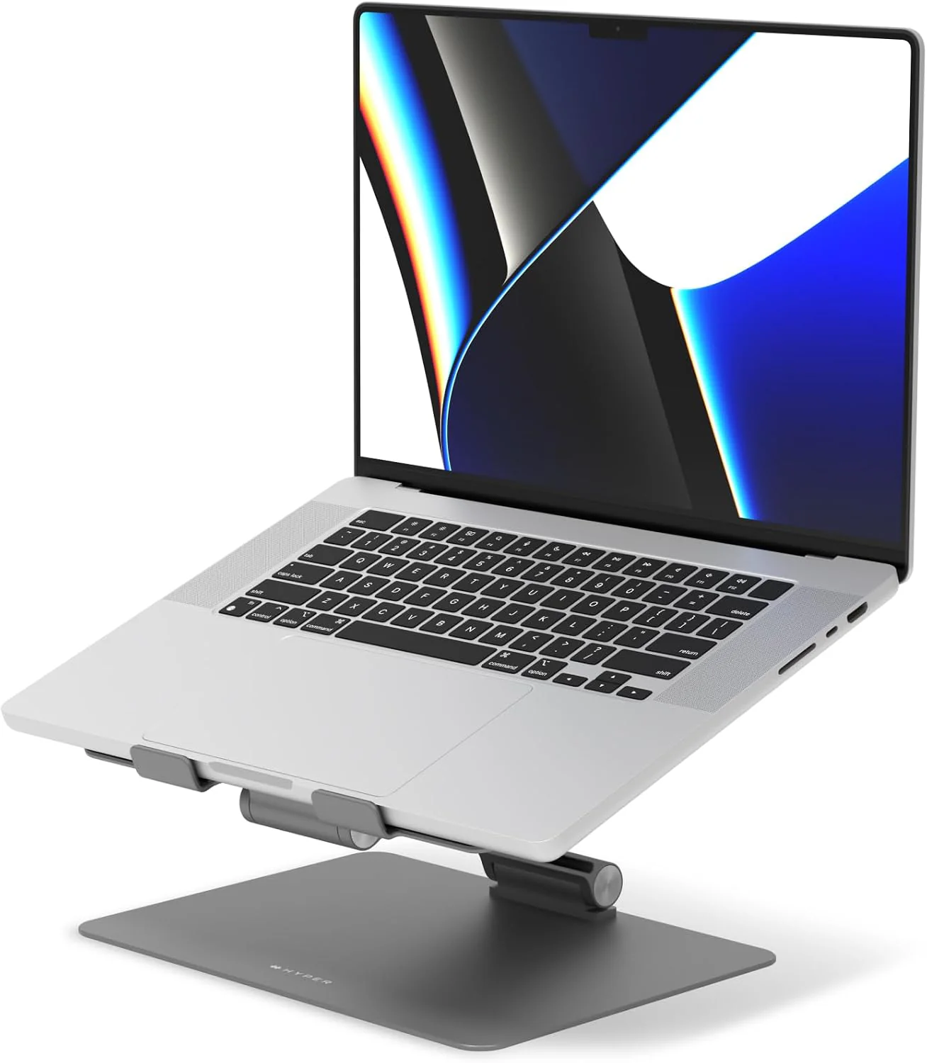 Hyperspace Ergonomic Adjustable Laptop Stand - Slate Grey - Image 2