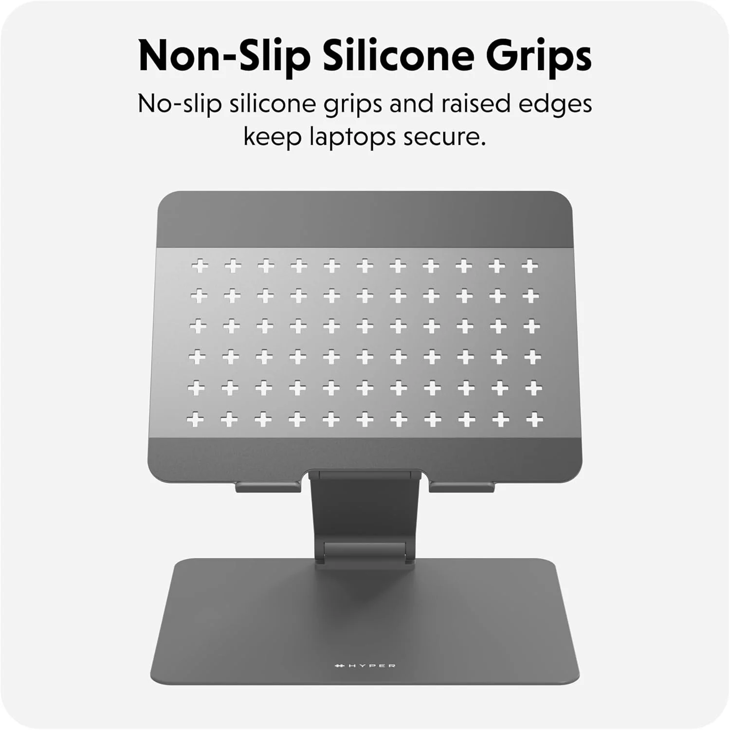Hyperspace Ergonomic Adjustable Laptop Stand - Slate Grey - Image 5