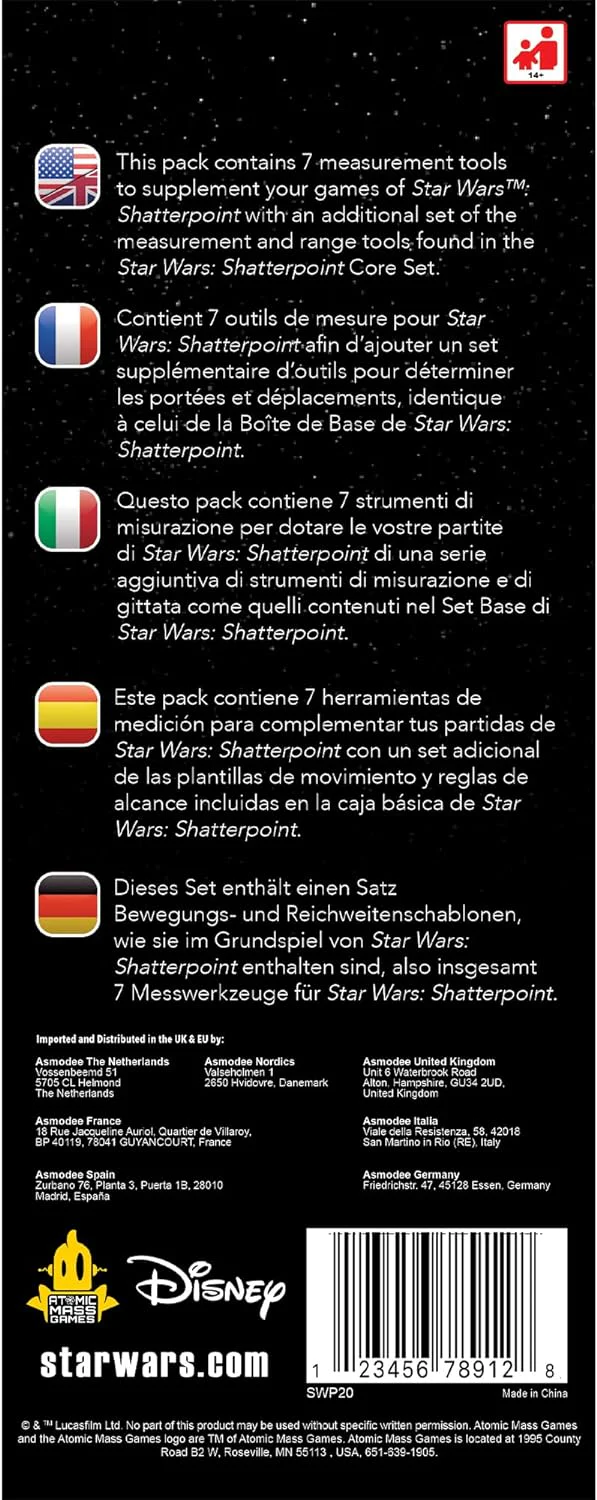 Star Wars Shatterpoint Measuring Tools | Tabletop Miniatures Game | Strategy Game | Skirmish Battle Game for Kids and Adults | Ages 14+ | 2 Players | Avg. Playtime 90 Mins | Made by Atomic Mass Games - Image 3