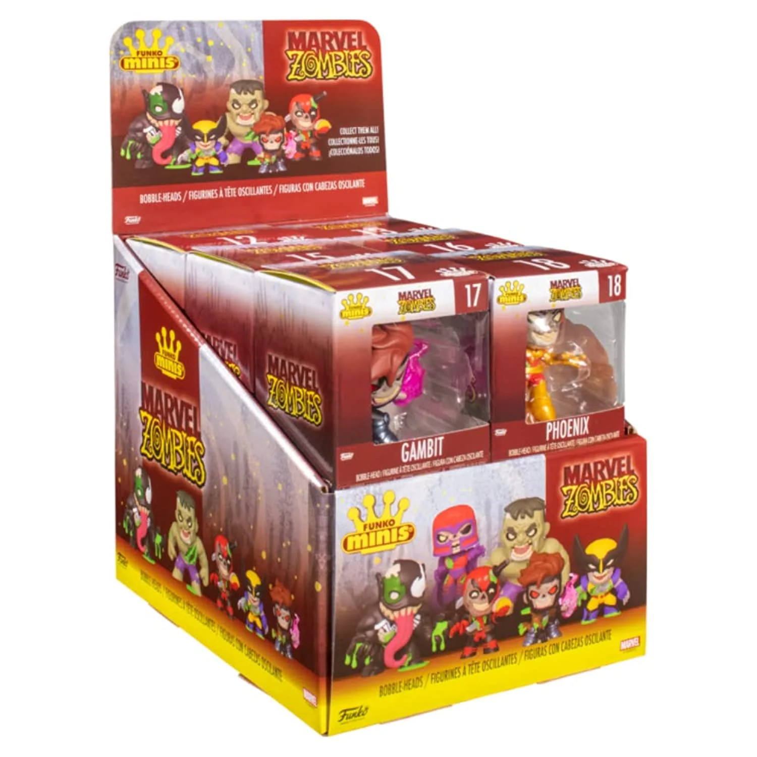 Funko Mini Vinyl Figures: Marvel Zombies - Phoenix - 1 Of 12 - (Various) - Figura in Vinile da Collezione - Idea Regalo - Merchandising Ufficiale - Giocattoli per Bambini e Adulti - Comic Books Fans