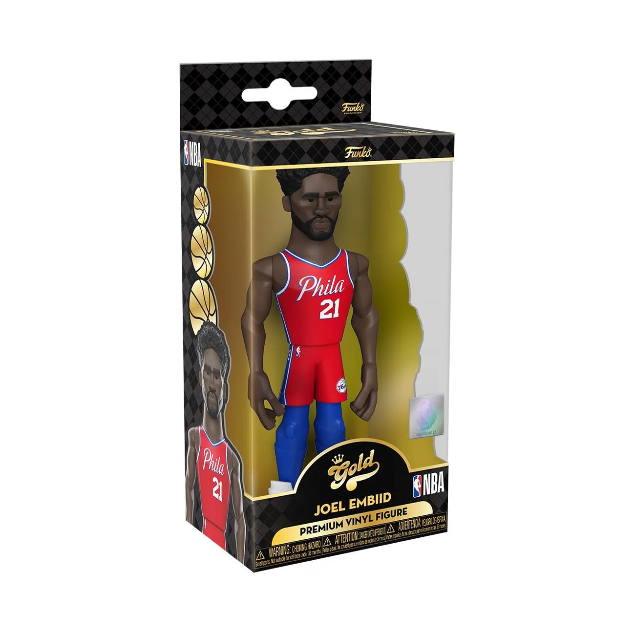 Funko Pop! Gold NBA: Sixers - Joel Embiid 5" with Chase (Styles May Vary) - Image 2