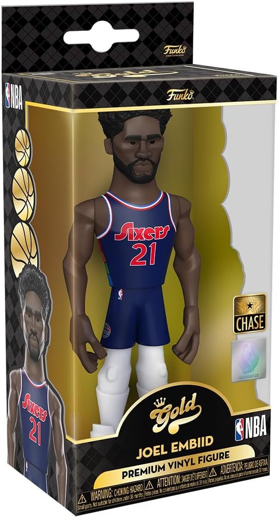 Funko Pop! Gold NBA: Sixers - Joel Embiid 5" with Chase (Styles May Vary) - Image 3