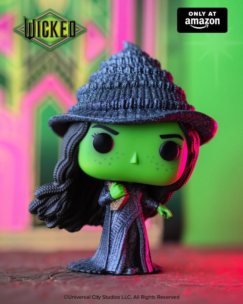 Funko Pop! Movies: Wicked: For Good - Elphaba (Glitter) - Amazon Exclusive - Collectable Vinyl Figure - Gift Idea - Official Merchandise - Toys for Kids & Adults - Model Figure for Collectors - Image 5