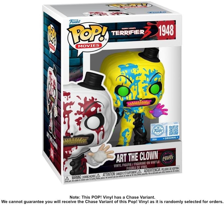 Funko Pop! Movies: Terrifier 3 - Art The Clown (Bloody)* (Special Edition) #1948 Vinyl Figure - Image 4