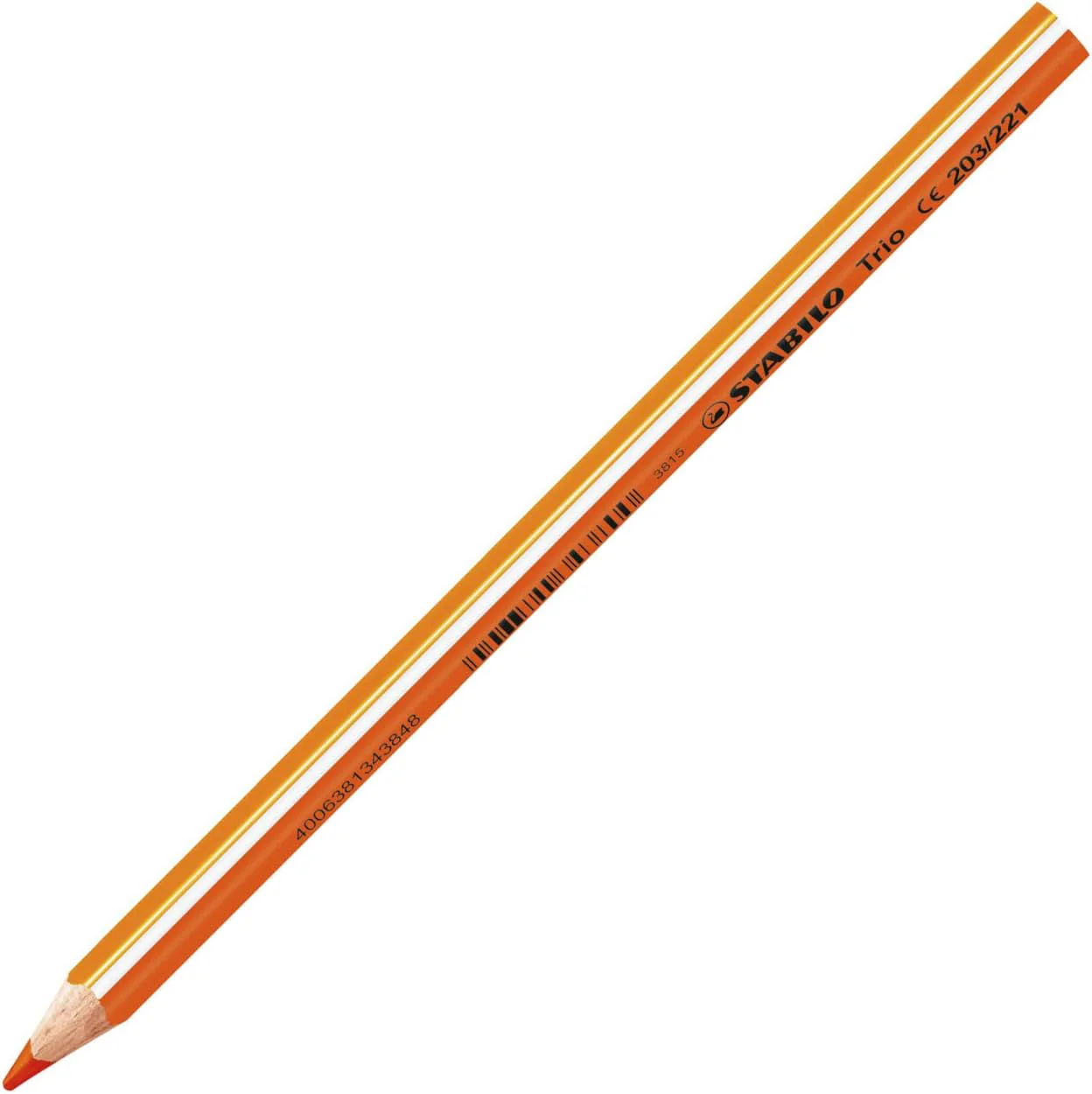 STABILO - Driekantig kleurpotlood - Trio Thick - 12 kleuren - Metalen blik met 38 stuks - Image 3