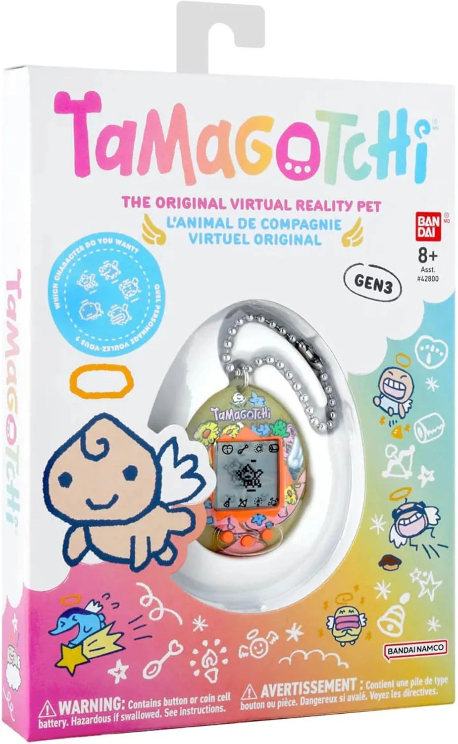 TAMAGOTCHI Bandai Original Angel Flower Bouquet Digital Pet | Nurture And Raise The Original Electronic Pet Japanese Kids Toys For Girls And Boys Make Great 90s Retro Gifts - Image 7