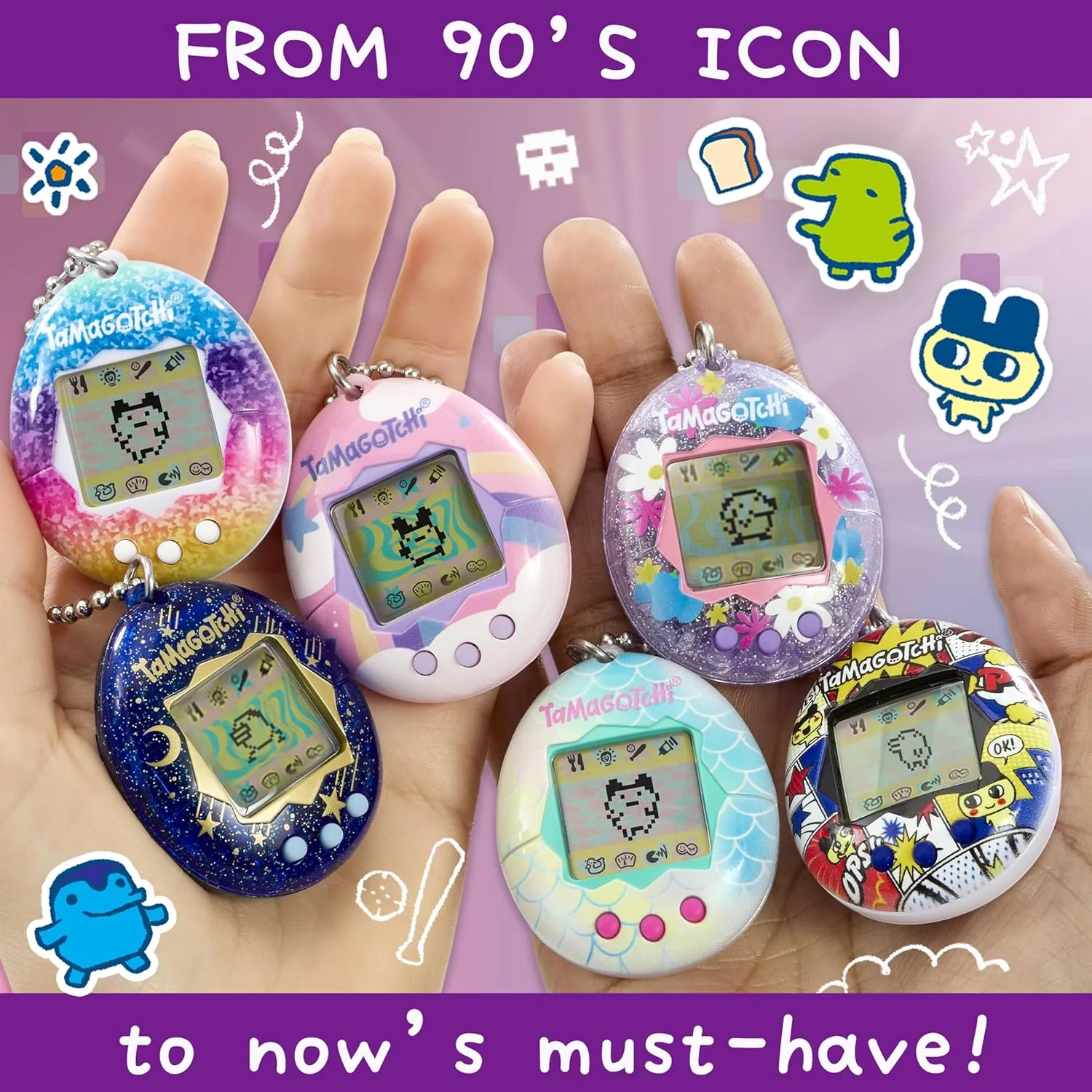 TAMAGOTCHI Bandai Original Angel Carousel Digital Pet | Nurture And Raise The Original Electronic Pet Japanese Kids Toys For Girls And Boys Make Great 90s Retro Gifts - Image 5