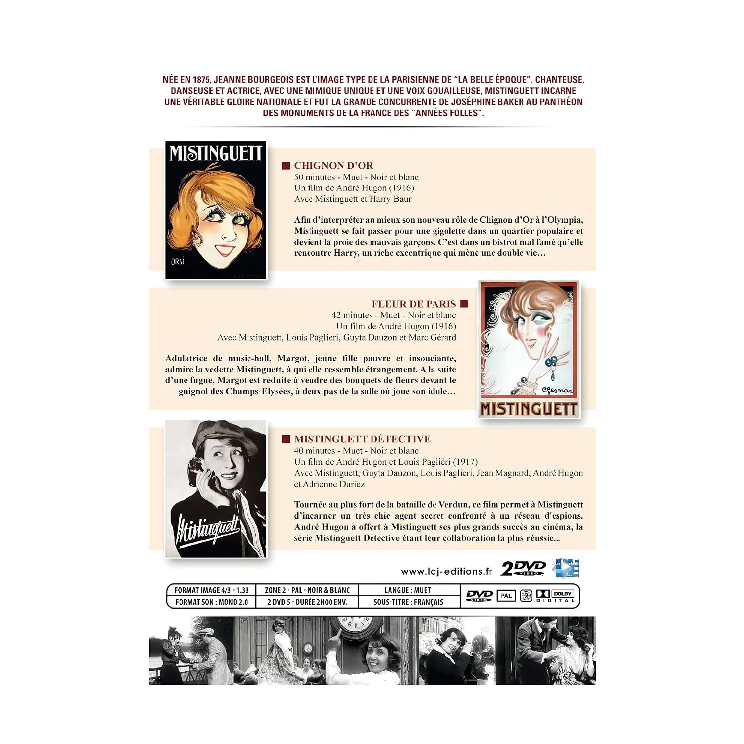 Coffret mistinguett : 3 chefs-d'oeuvres du cinéma muet - Image 8