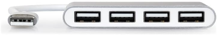 Port Designs 4 Ports 2.0 USB Hub, Silver - Image 4