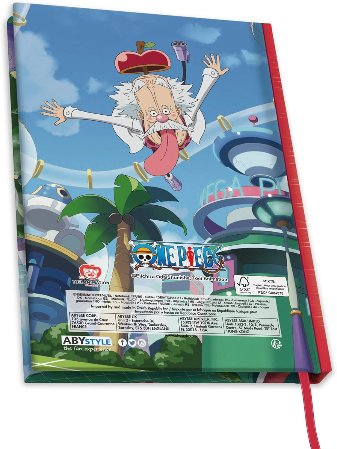 ABYSTYLE ONE PIECE Egghead A5 Notebook - Official Merchandise - A5 Size - Hardcover - Ruled Pages - Futuristic Arc Design - Image 4