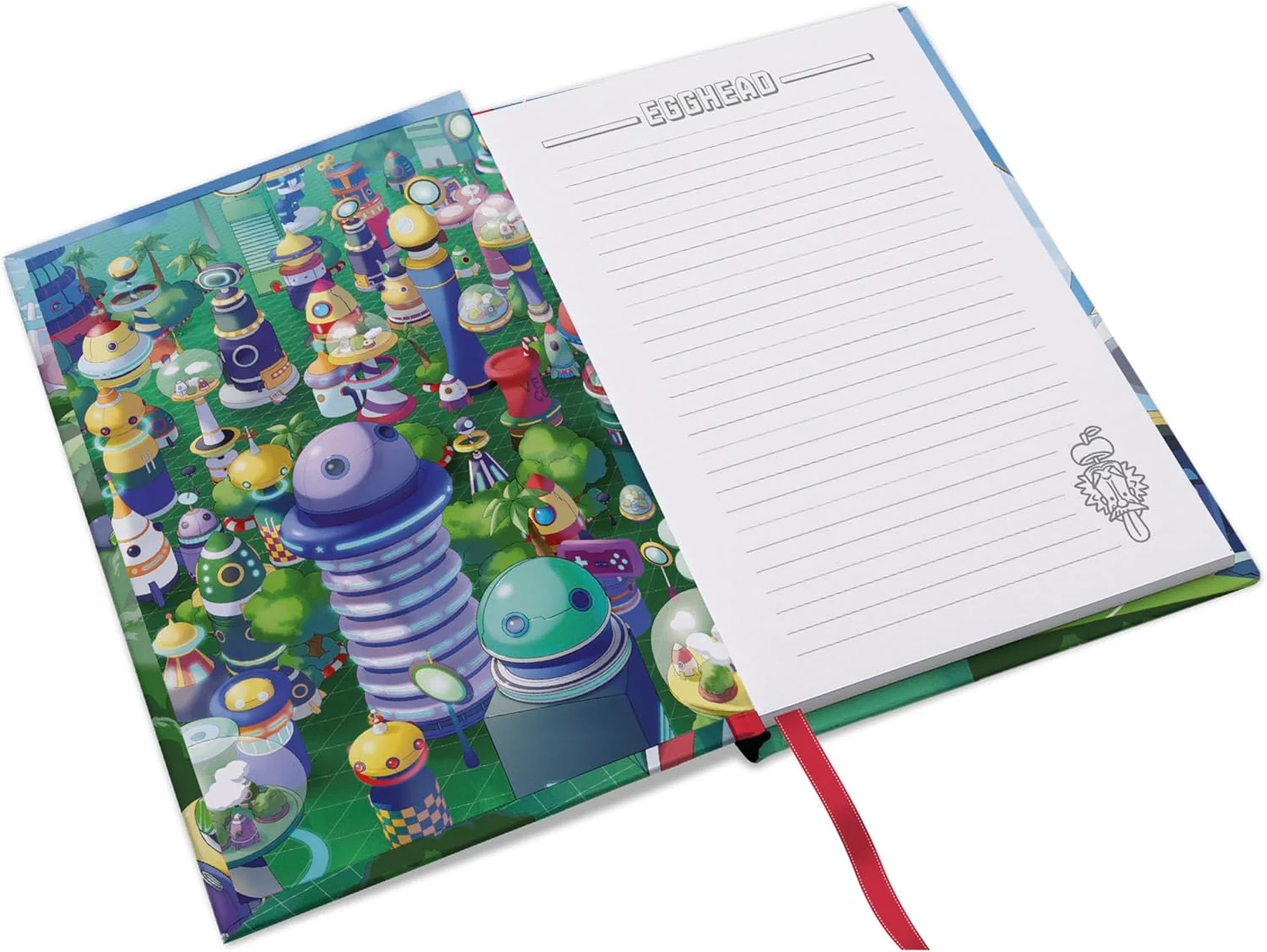 ABYSTYLE ONE PIECE Egghead A5 Notebook - Official Merchandise - A5 Size - Hardcover - Ruled Pages - Futuristic Arc Design - Image 8