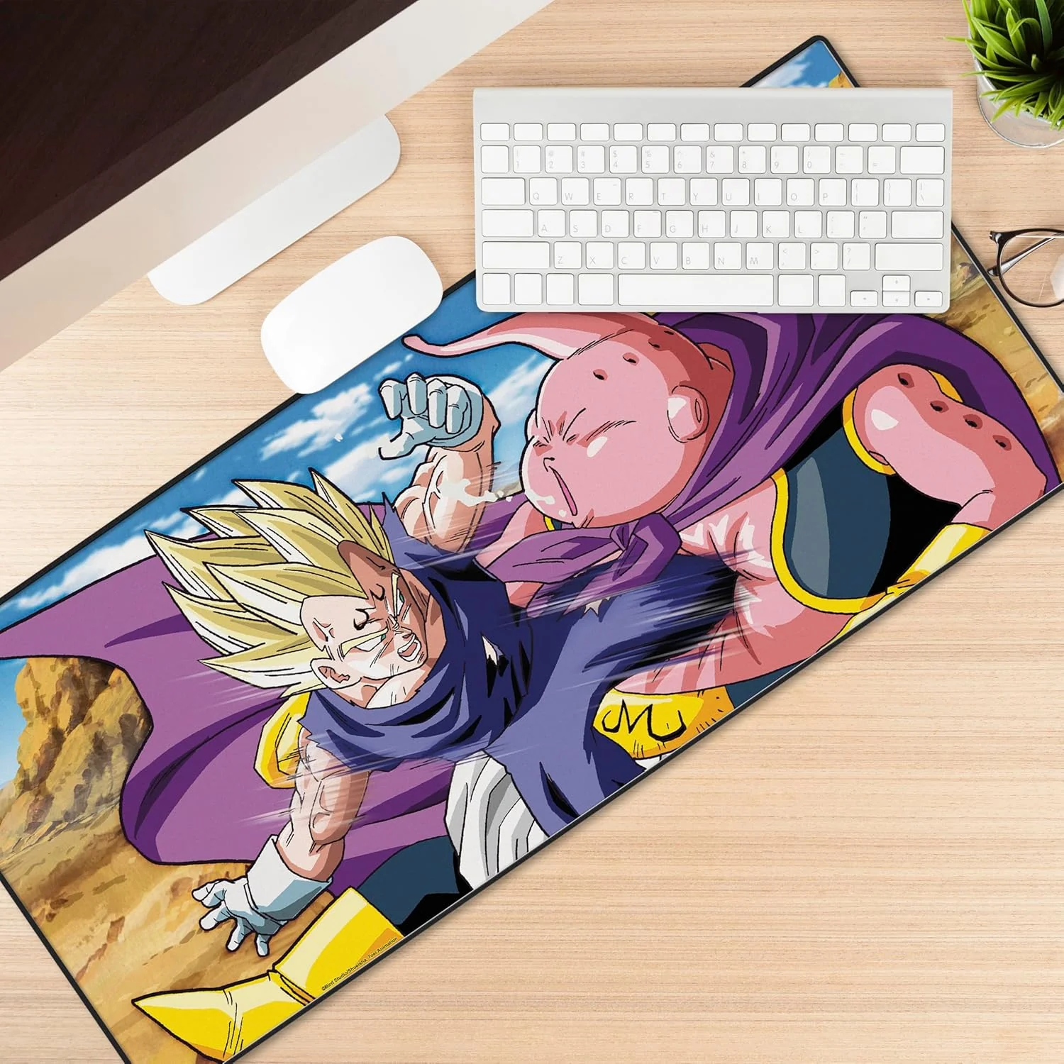 ABYSTYLE Dragon Ball Z Buu vs Majin Vegeta XXL Mouse Mat – Official Product – Large Size – Non-Slip Base - Image 2