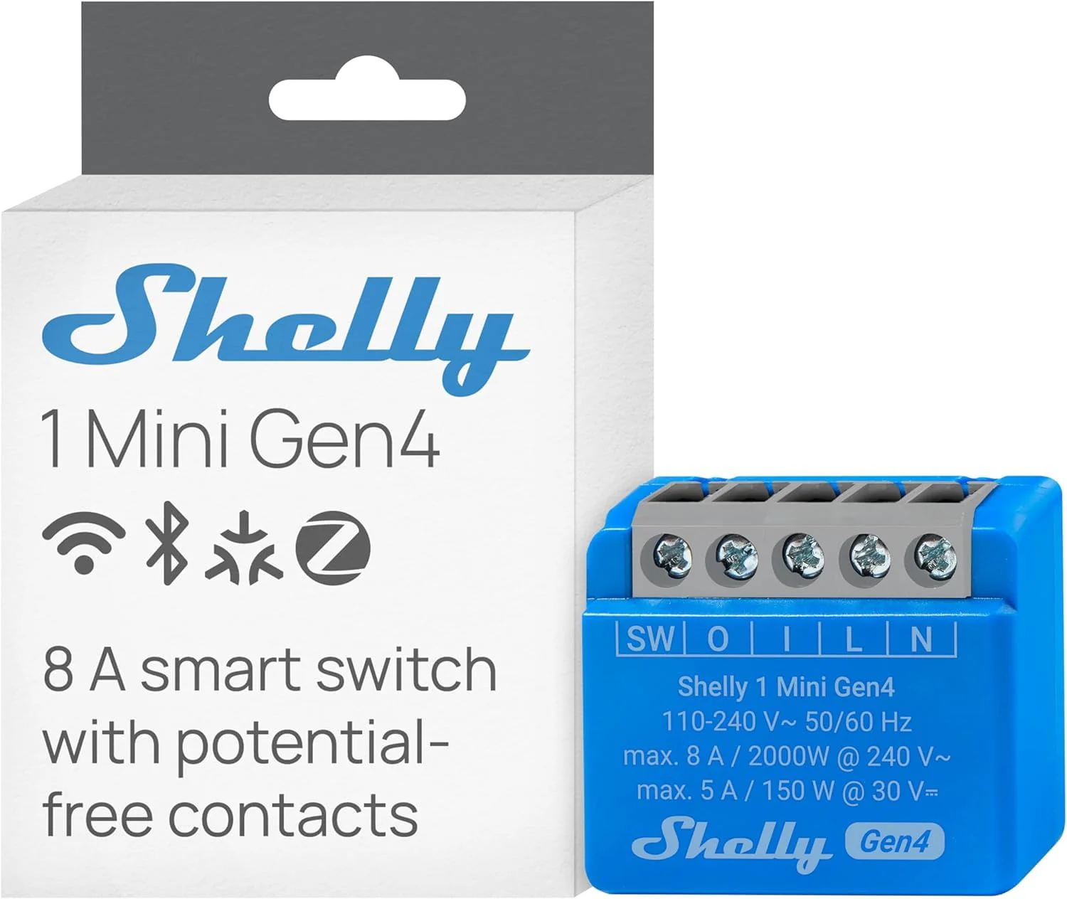 Smart Plug Shelly S4Sw-001X8Euu Bluetooth Wi-Fi Bluetooth 5.0 - Image 4